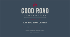 Desktop Screenshot of goodroadciderworks.com